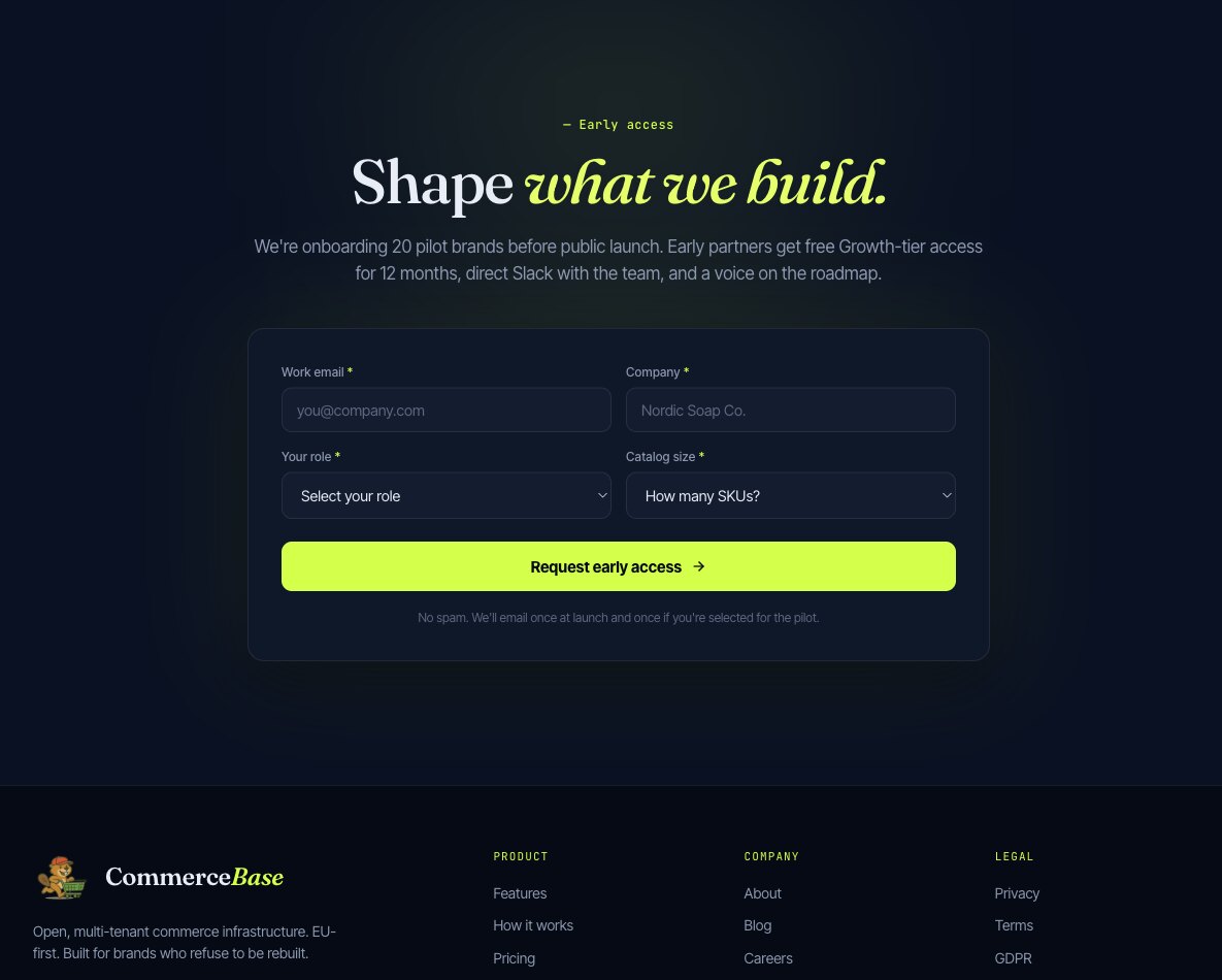 CommerceBase challenge