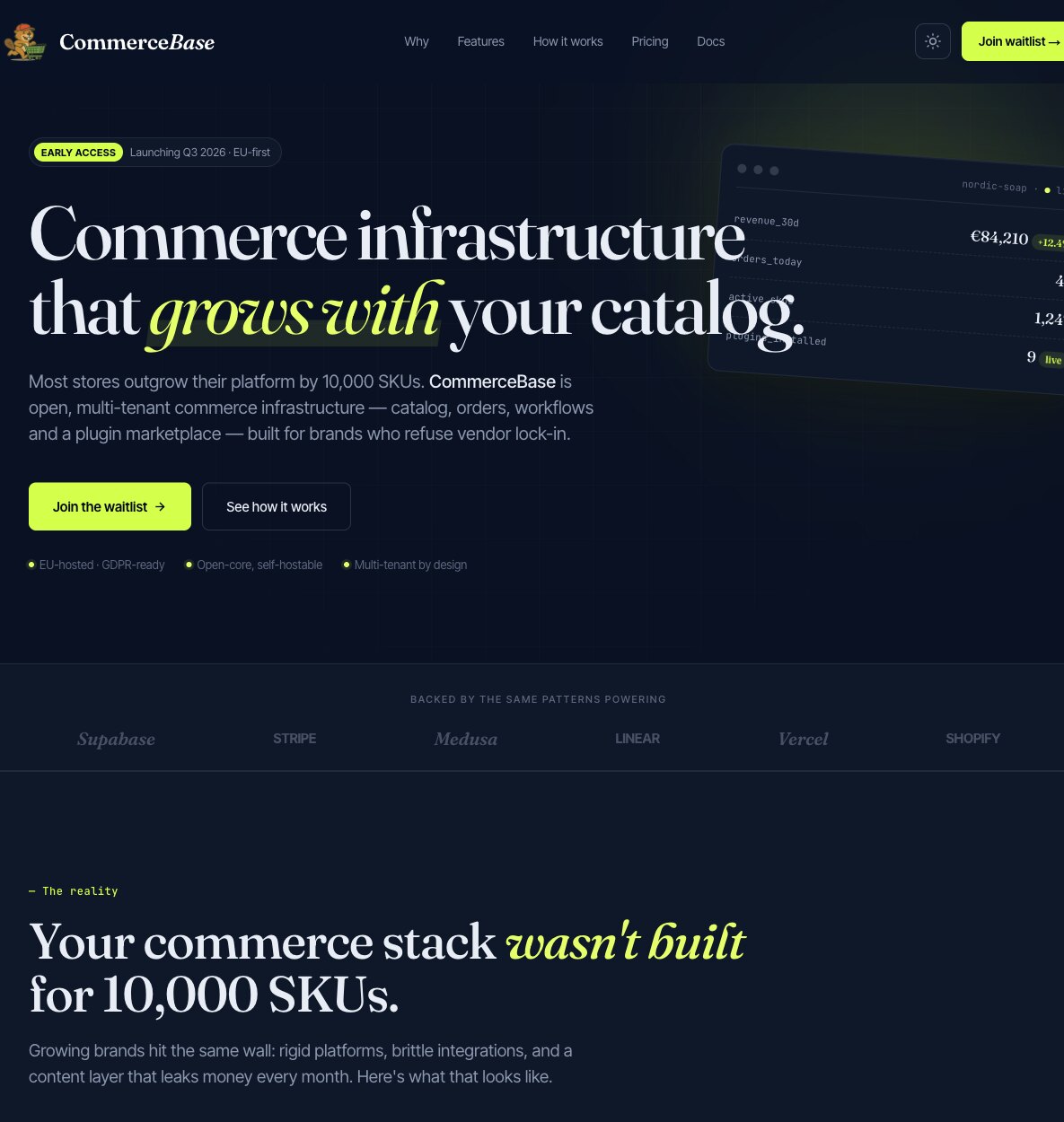 CommerceBase hero